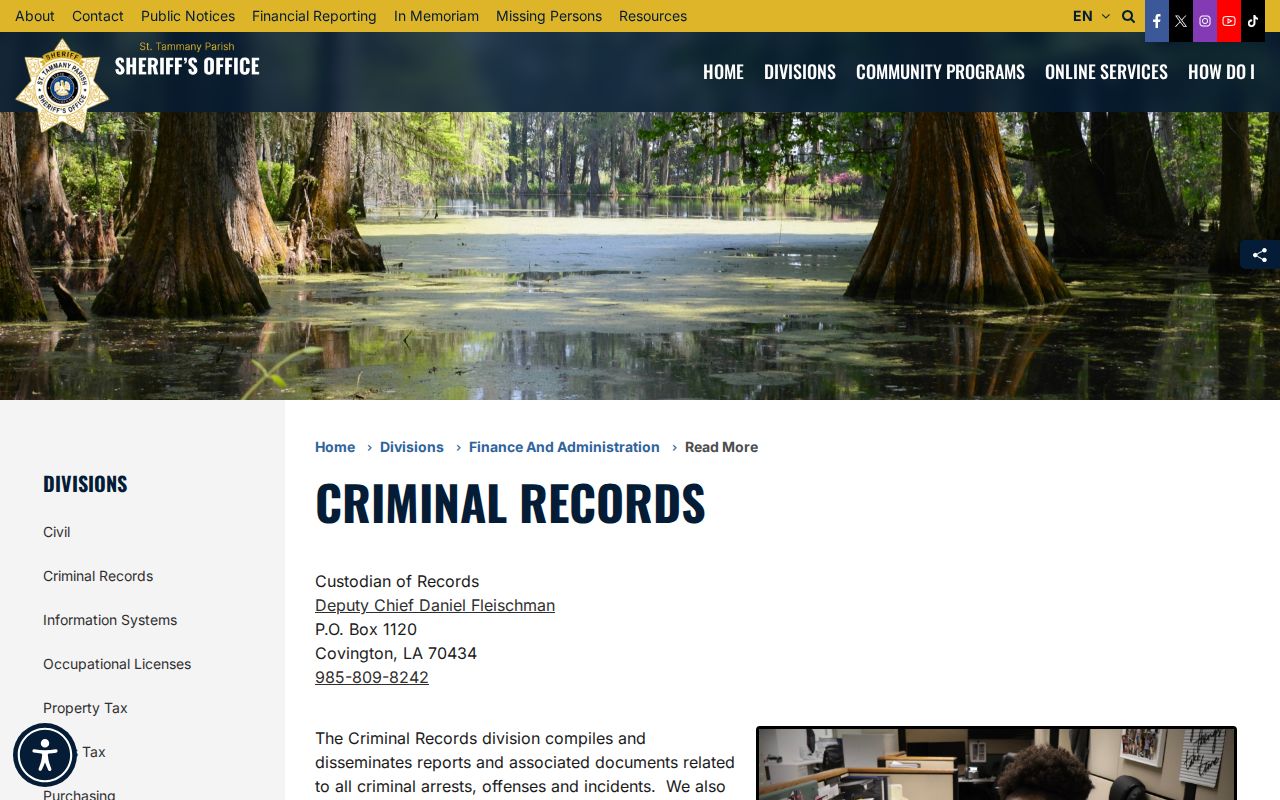 STPSO records request source for a St. Tammany Parish released mugshot